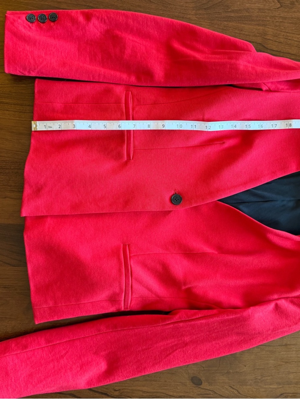 Single Button Blazer Jacket Medium Dalia Red - Picture 5 of 7